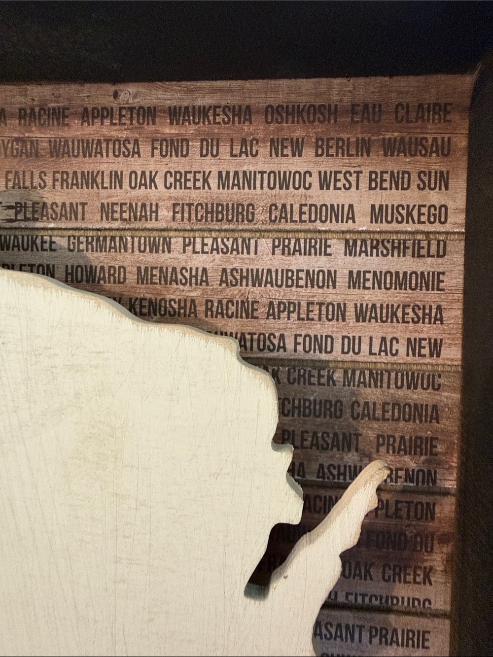 Wisconsin Box Sign NWT - Picture 2 of 6